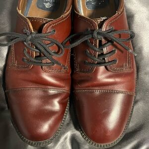 Dockers 90-2219 Gordon Cordovan Leather Brown Oxford Men’s Dress Shoes Sz 9.5 W